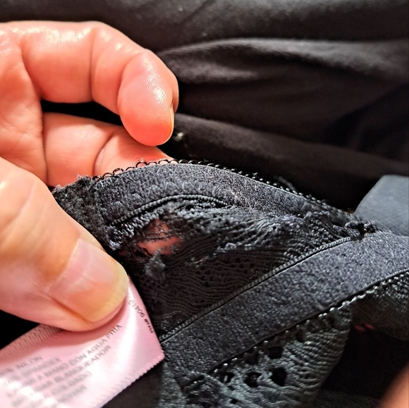 JUICY COUTURE Show Me Off black lace teddy padded bra one piece suit *flaws* - Picture 8 of 9